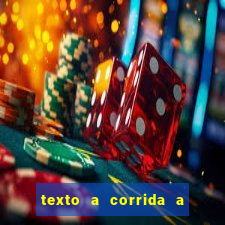 texto a corrida a lagarta lili